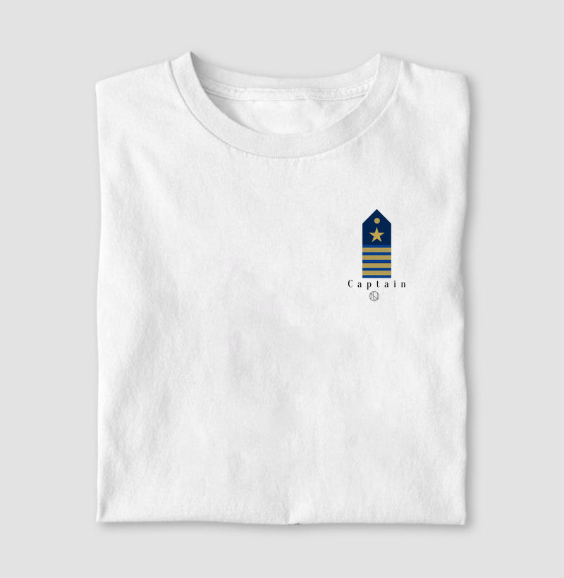 Camiseta Captain Platina minimalista