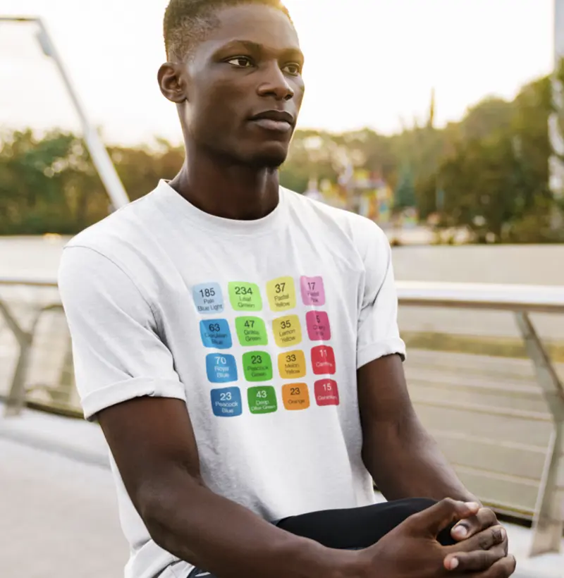 Camiseta Colors Pallet Touch - Adulto
