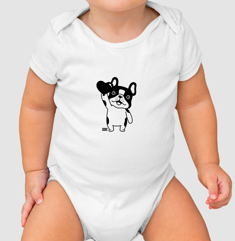 Bulldog com coração