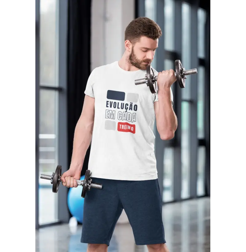 Camiseta Evolução Em cada Treino