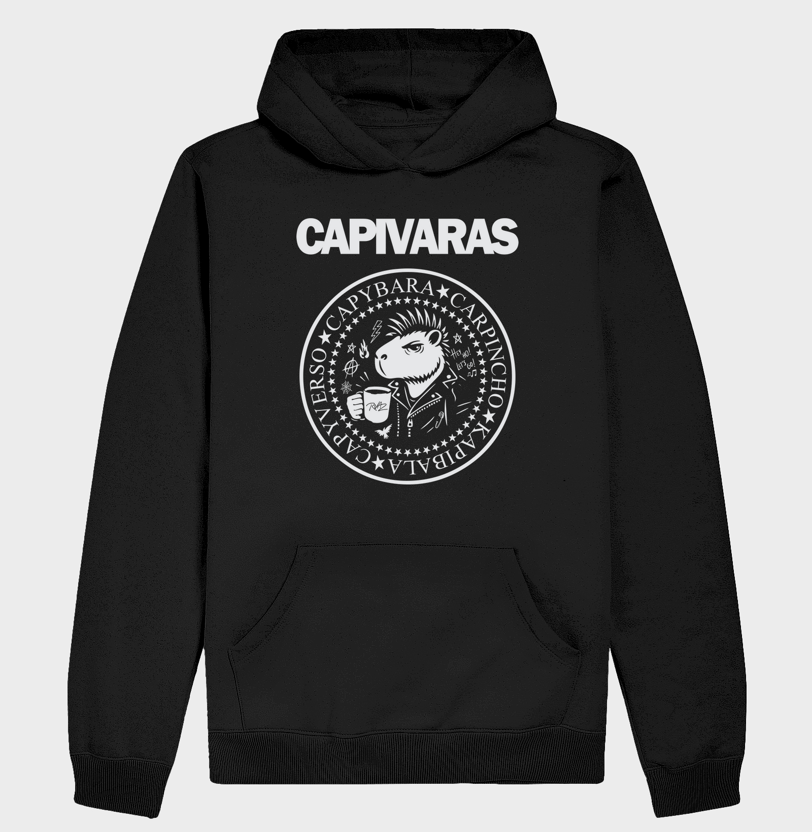 Camiseta Capivara Punk Rock