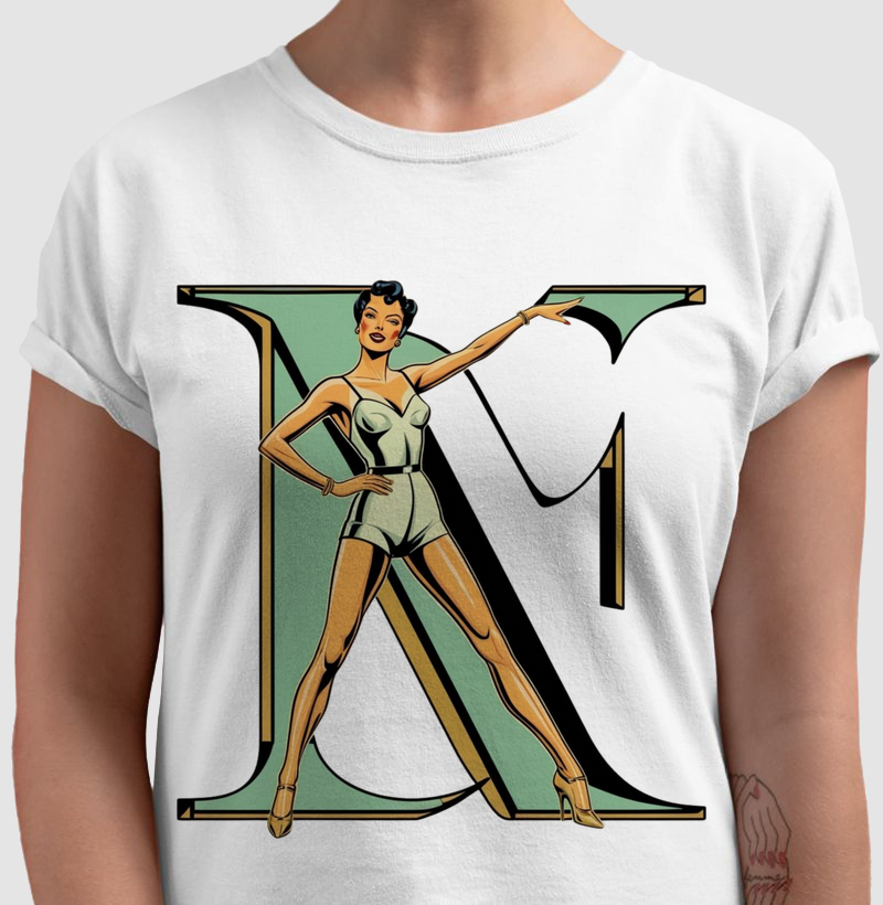Camiseta Artística - Mulher Vintage 7