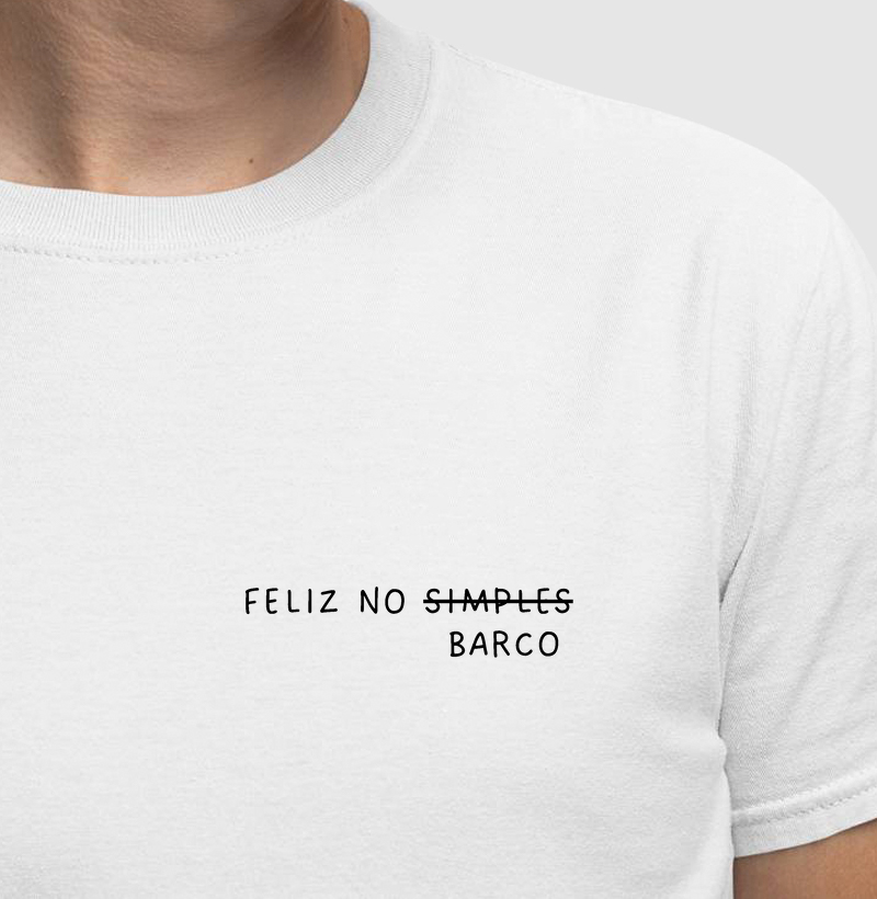 Feliz no Barco - Algodão 30.1