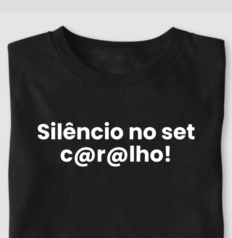 Silêncio no set c@r@lho