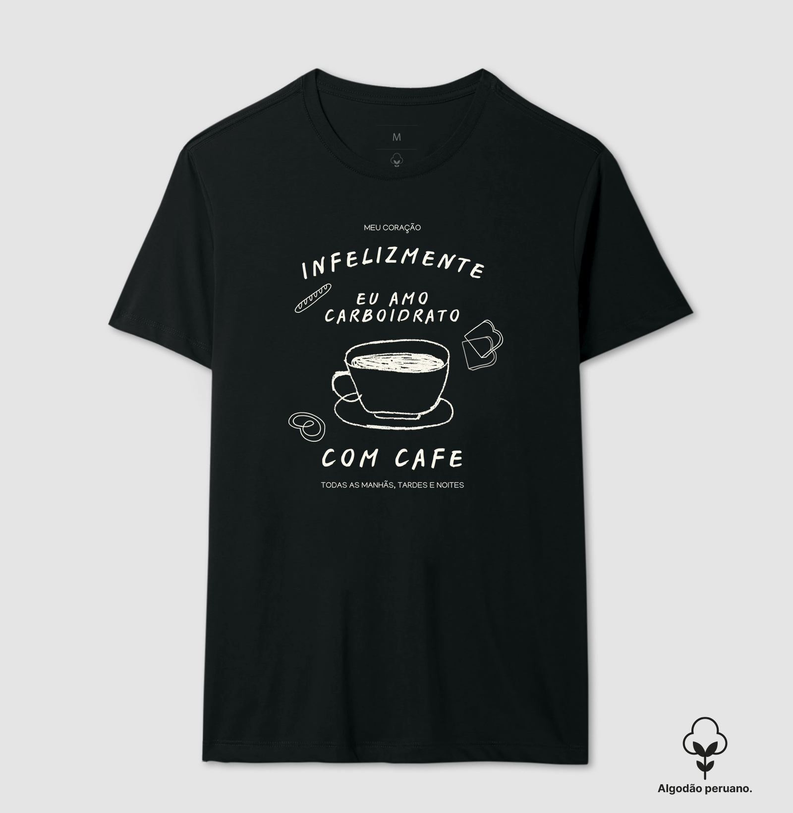 Infelizmente eu amo carboidrato com café
