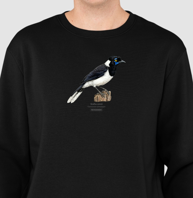 Traços Alados - Gralha-cancã - Moletom