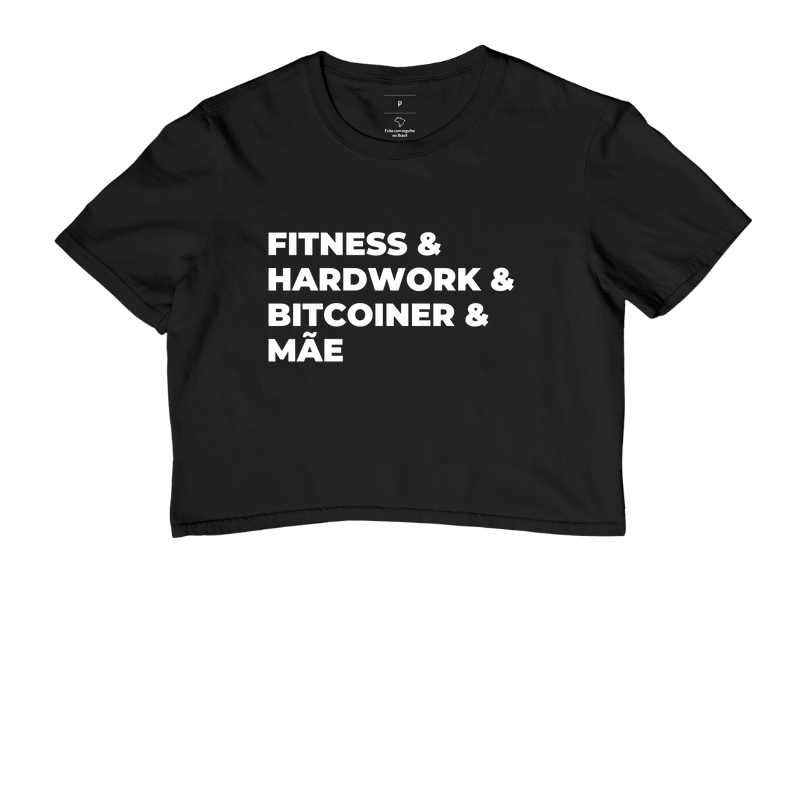 Fitness, hardwork, bitcoiner e mãe