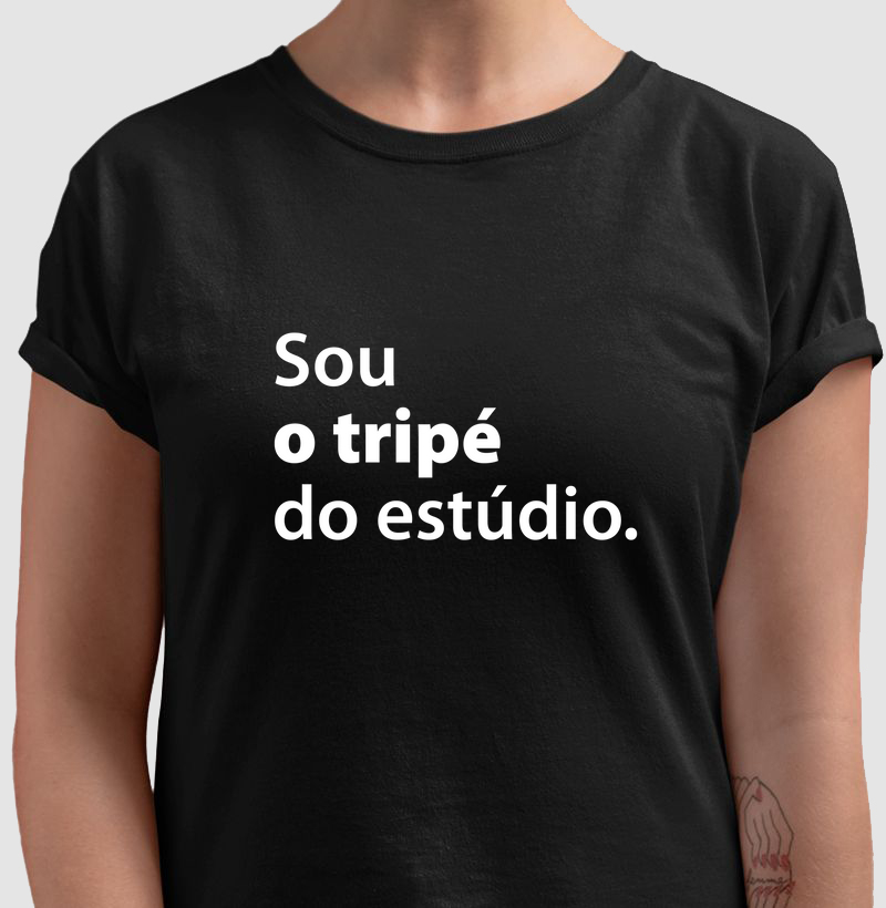 Sou o tripé do estúdio
