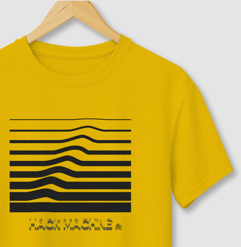 Camiseta Ctrl+Stripes Distorted Lines | Hack Machine™
