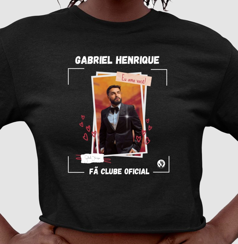 PARCERIA - Gabriel Henrique - Camiseta Cropped - The Tempest - Fã Clube Oficial 