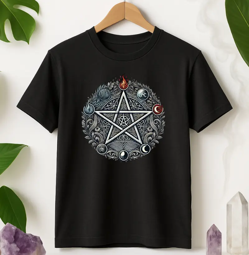 Pentagrama com os 5 Elementos