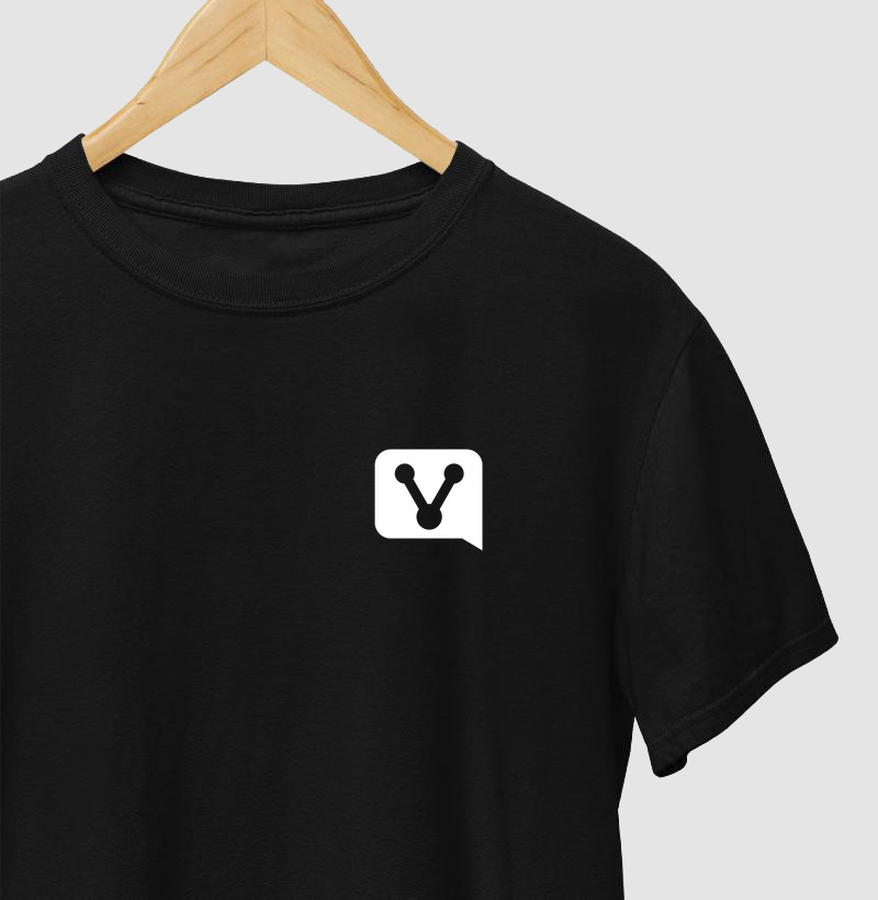 Camiseta Clássica Logo Menor Branco