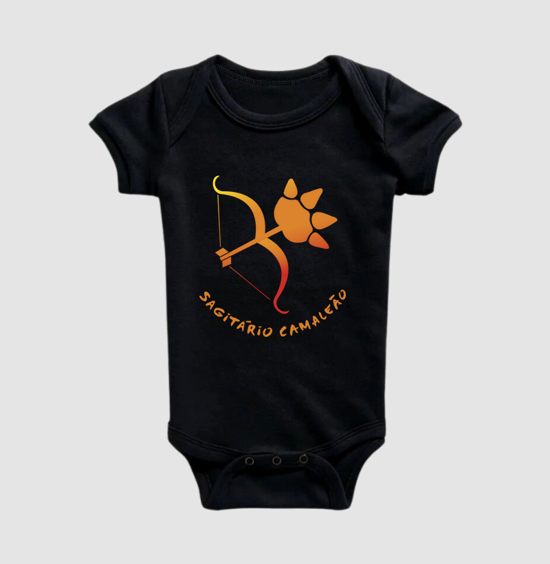 Body Infantil Camaleão Signos - Sagitário