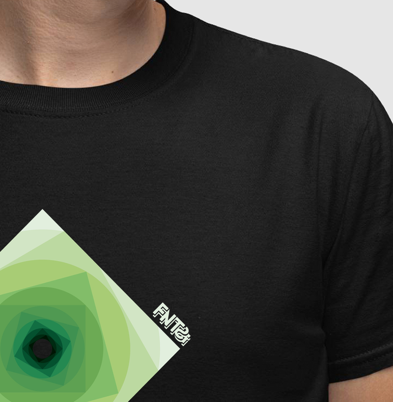 T-SHIRT "INFINITA FANTASIA" / VERDE MINIMAL