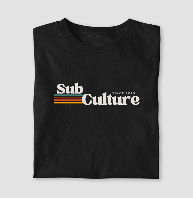 Camiseta "Subculture Vintage" – A essência do estilo alternativo.