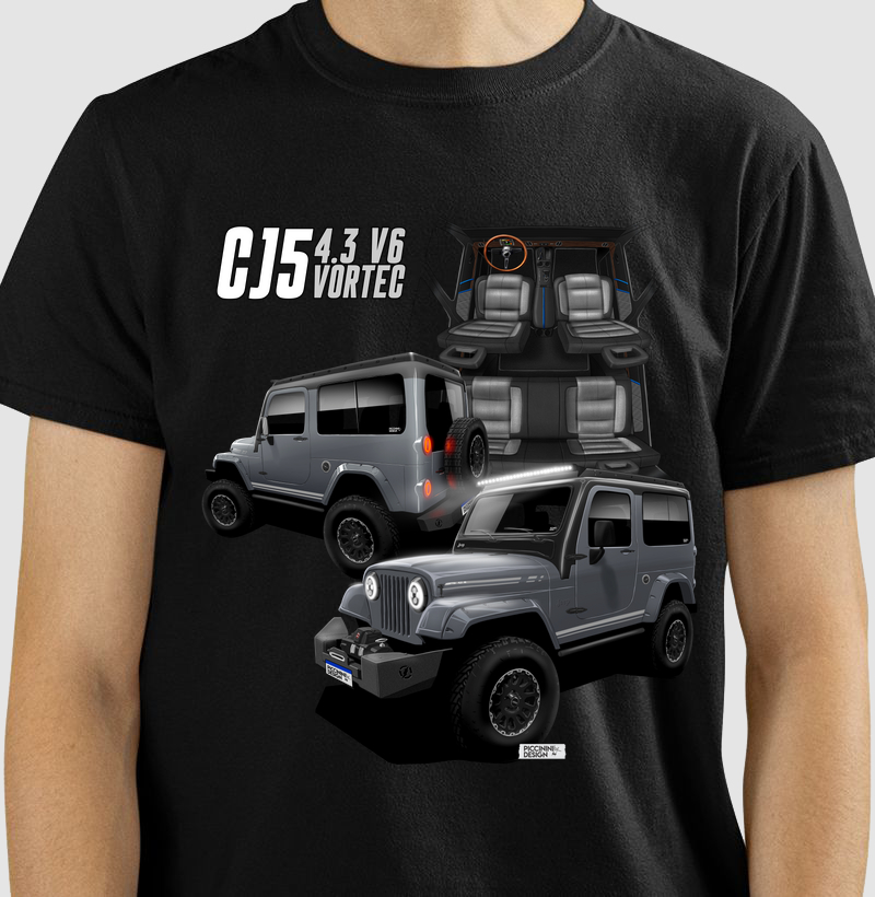 Camiseta Jeep CJ5 Fiber