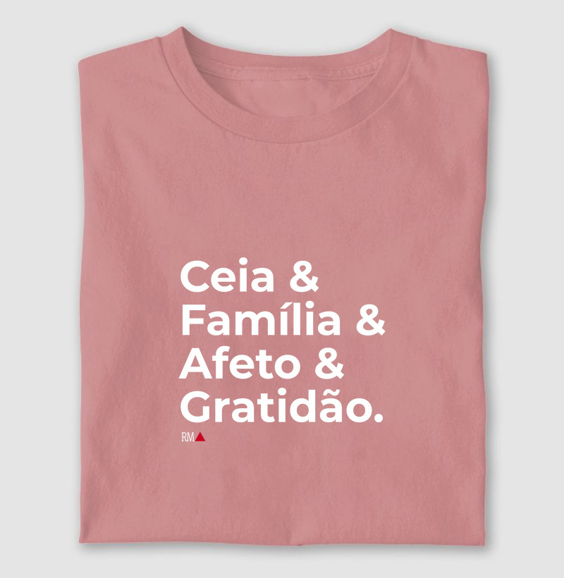 Ceia & Família & Afeto & Gratidão.