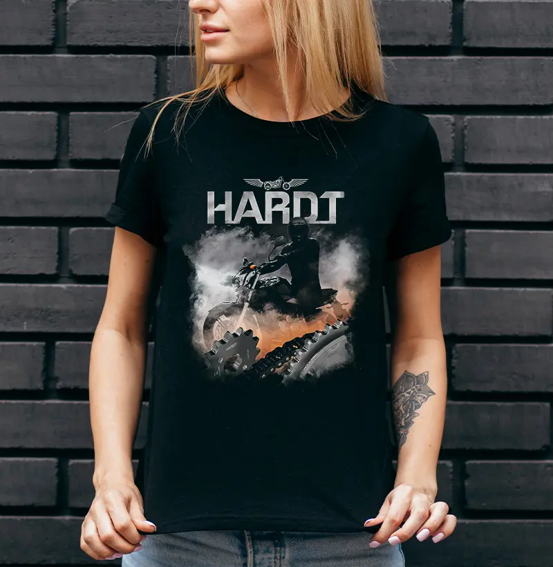Camiseta Hardt Motociclista (Baby Look)