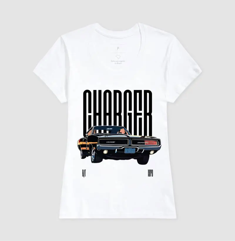 Camiseta Fem. Dodge Charger R/T '70