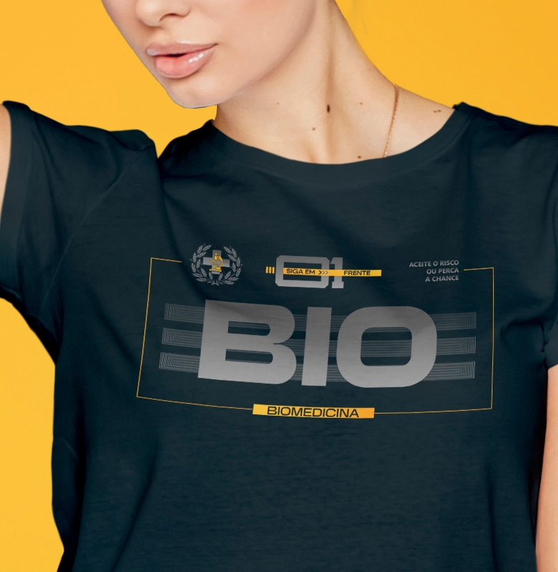 Camiseta Biomedicina Premium - feminina 