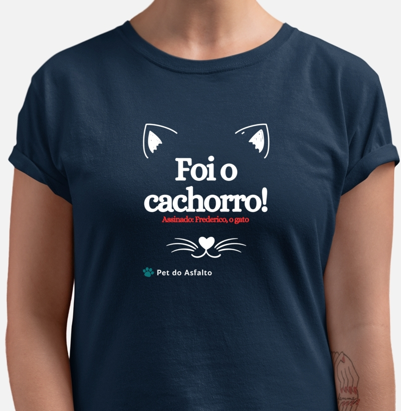 Foi o cachorro! Assinado: Frederico, o gato