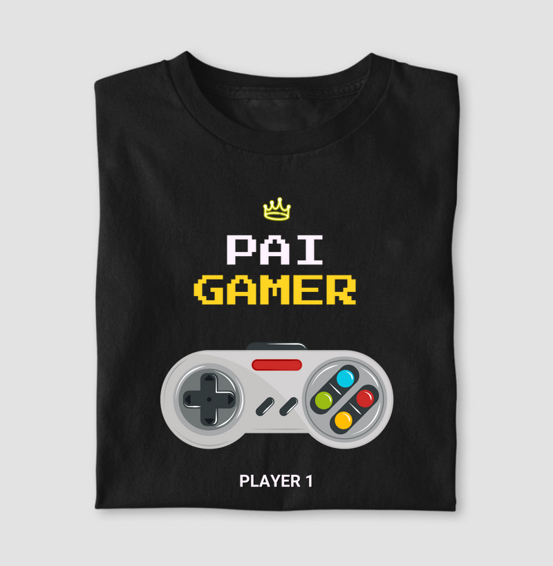 Pai Gamer 🎮 | Estampa Nerd com Joystick
