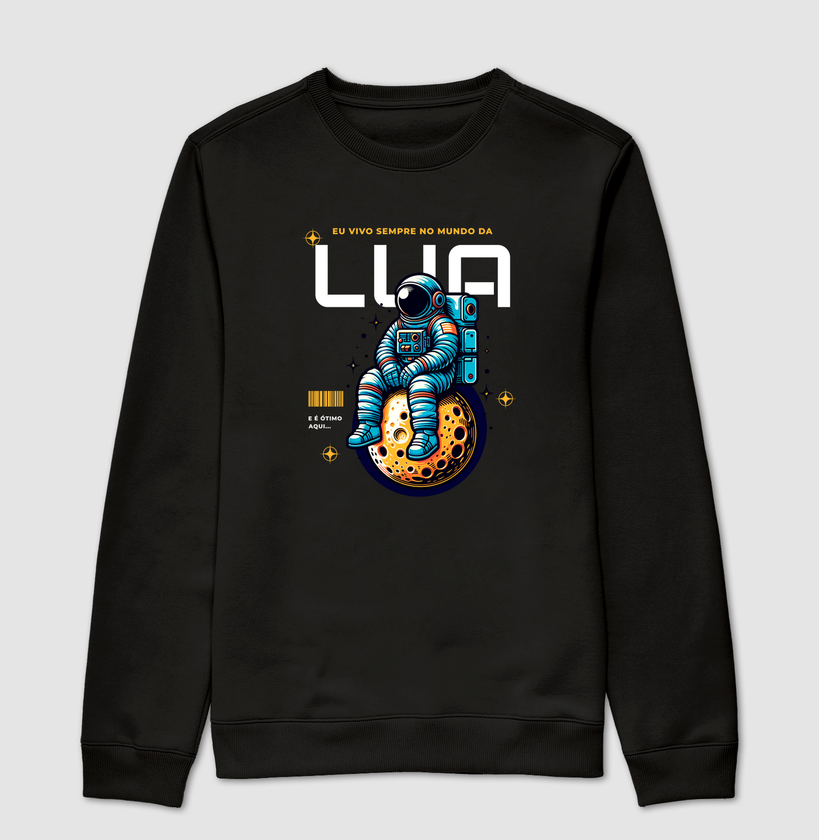 No Mundo da Lua - Suéter Moletom
