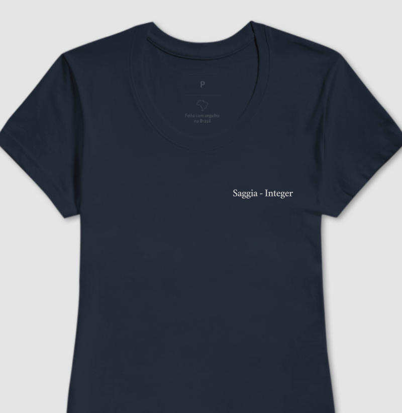 Camiseta Essenziali 0001 - Logo Cinza Claro - Femme