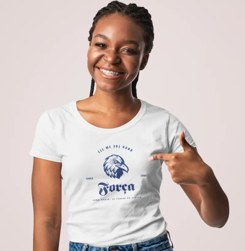 Camiseta Feminina Estampa de Águia