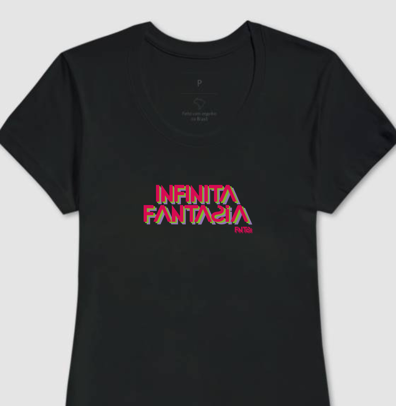 T-SHIRT "INFINITA FANTASIA" / LETTERING MÉDIO
