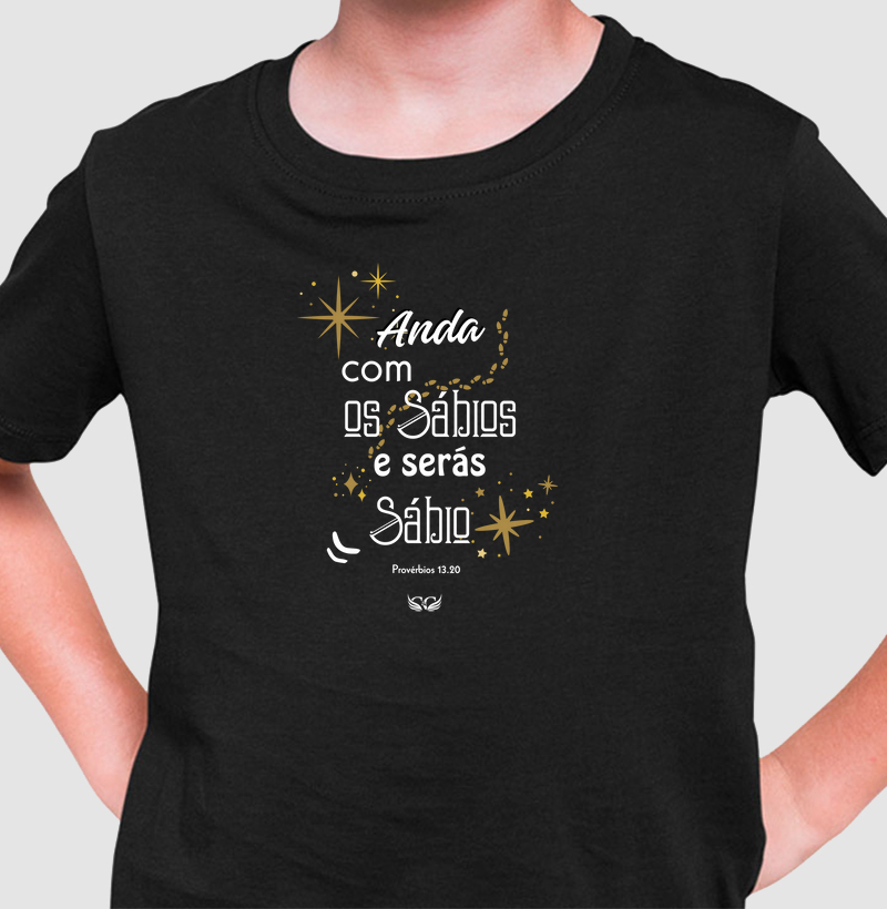 Infantil Personalizada Anda com os sábios e serás sábio