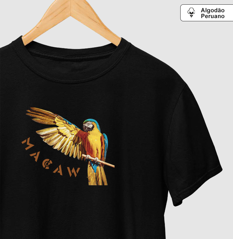 Camiseta Algodão Peruano - Macaw