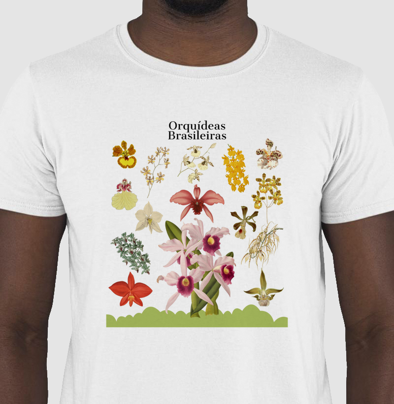 Camiseta T-Shirt Orquideas Brasileiras