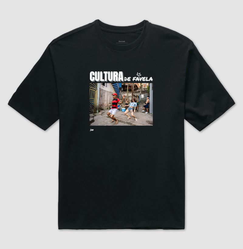 Camiseta Oversized (grandona mesmo) Cultura de Favela