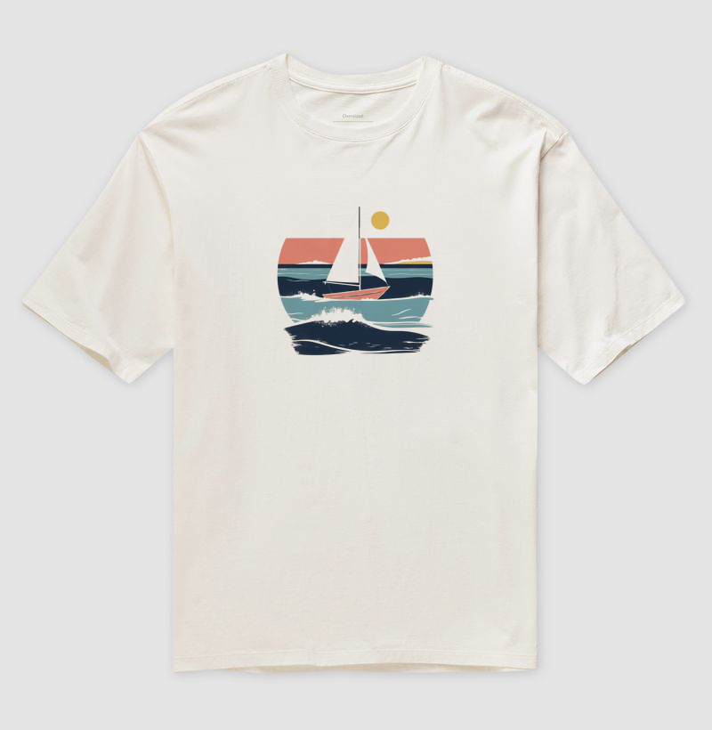 Camiseta Oversized Veleiro Atlântico | Posto80