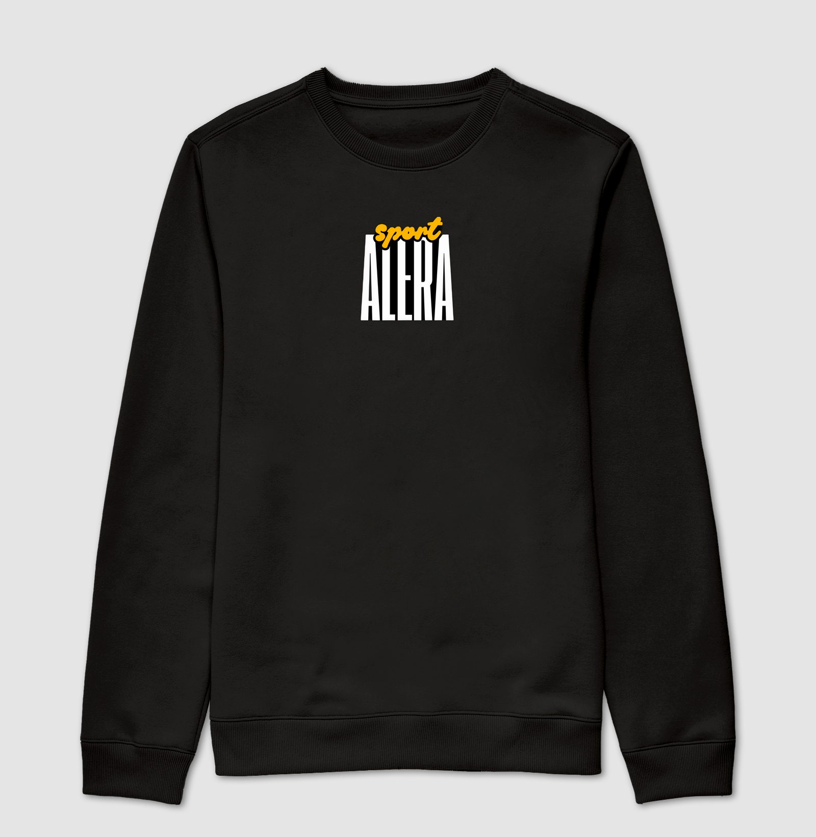 Suéter moletom sport amarelo