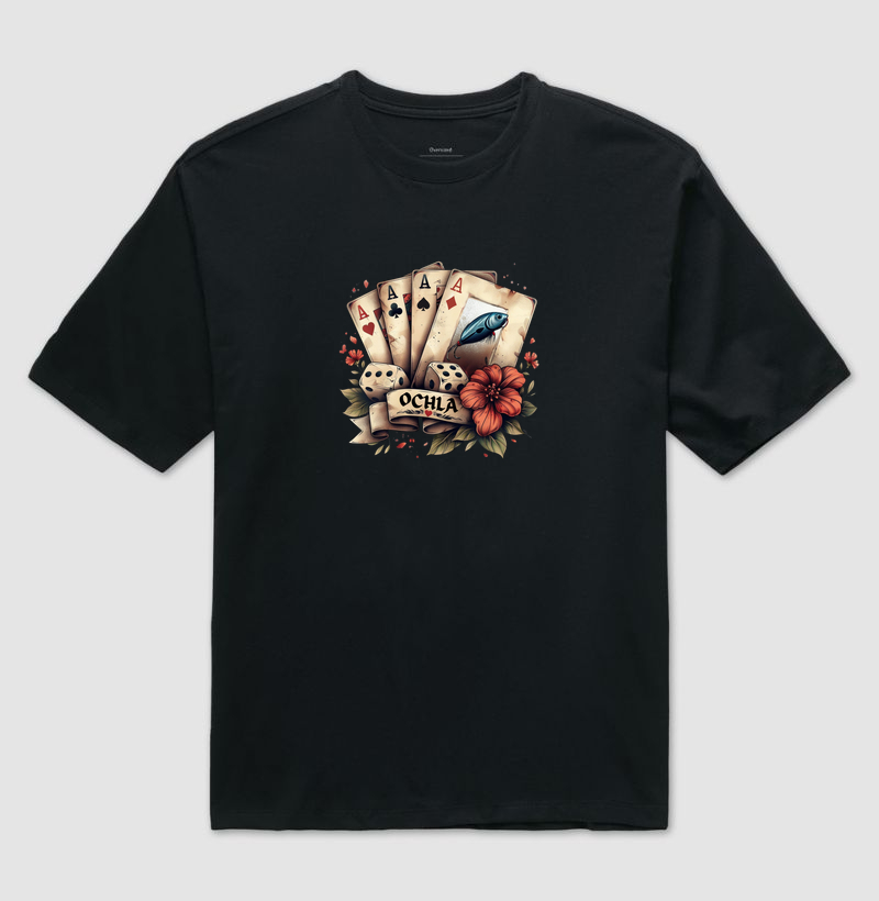 Camiseta Oversize do Pescador | Quads Baits | Ochla Fishing