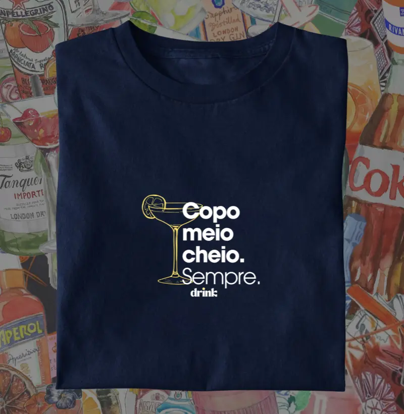 Copo meio cheio. Sempre.