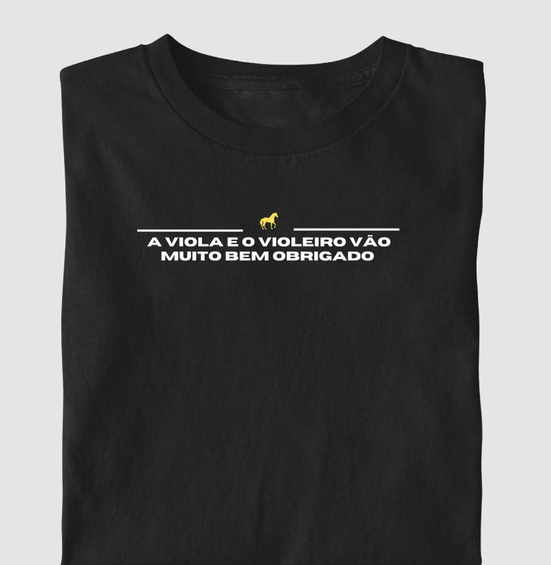 Camiseta a viola e o violeiro