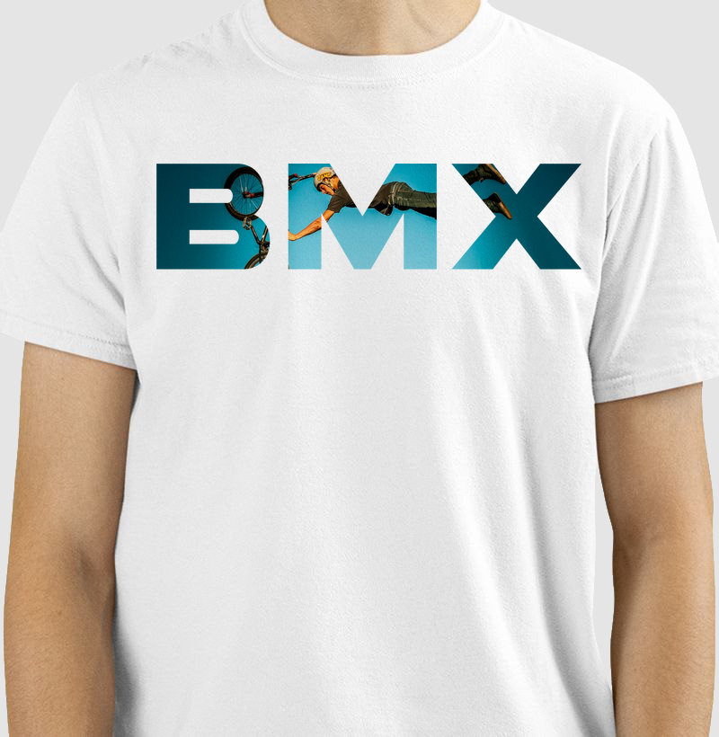 Camiseta modelo - BMX Caxa alta