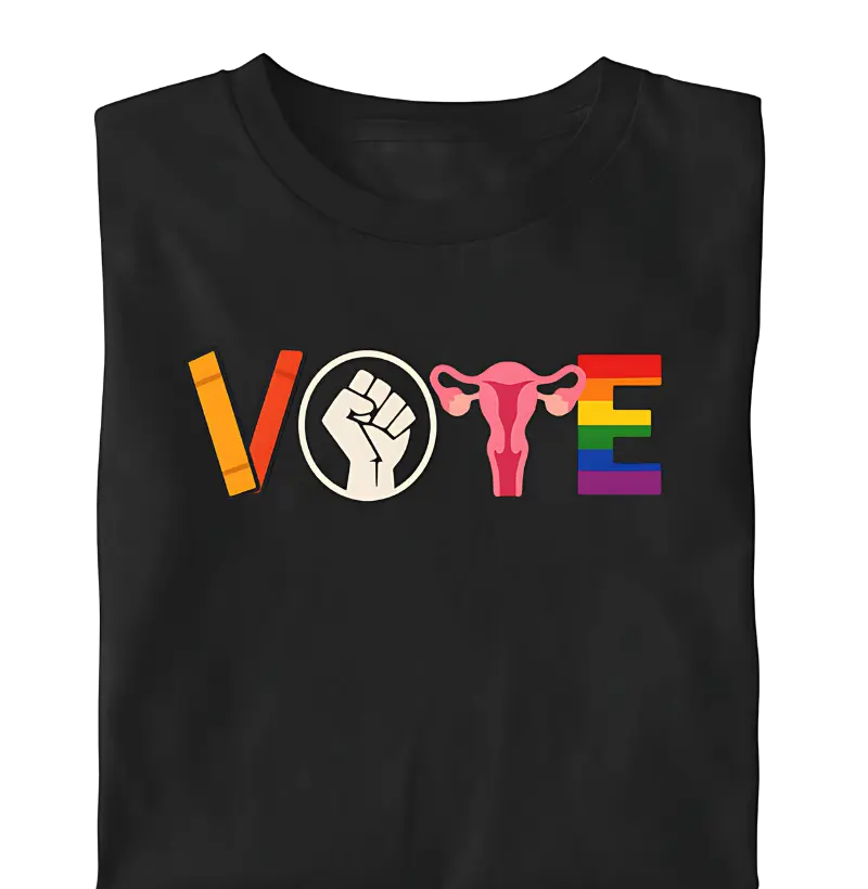 Camiseta Vote – Diversidade, Igualdade e Direitos