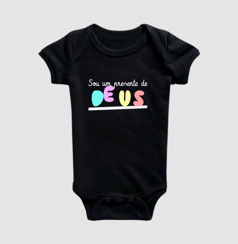 Body Infantil Cristã Presente de Deus