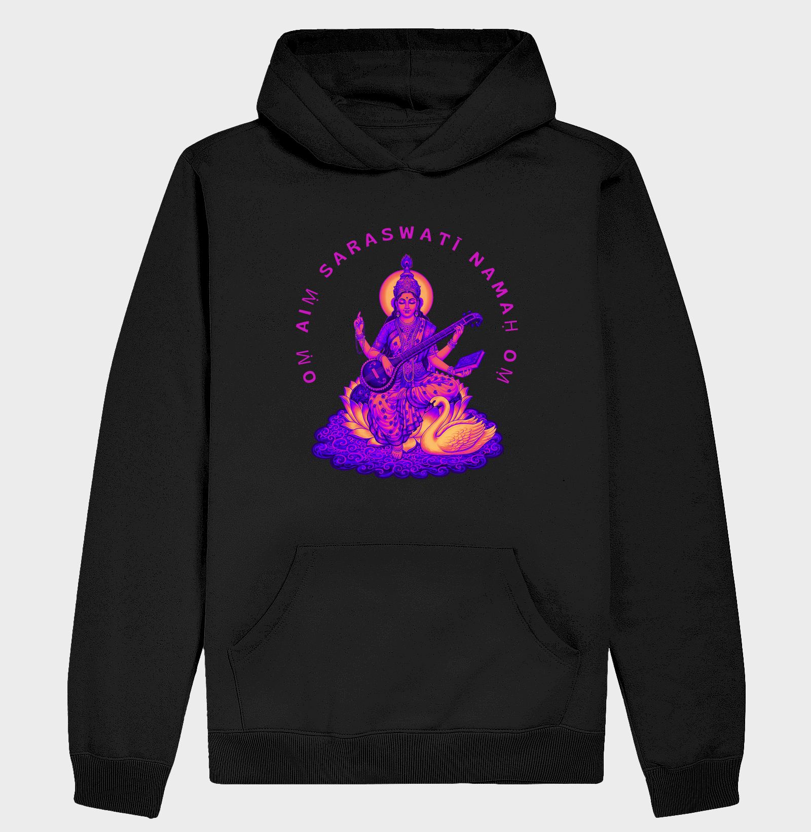 Om Aim Saraswati Pink