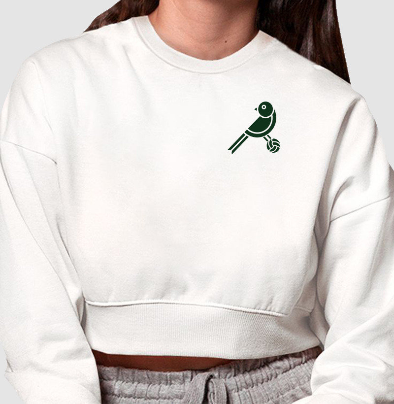 Moletom Cropped Canarinho