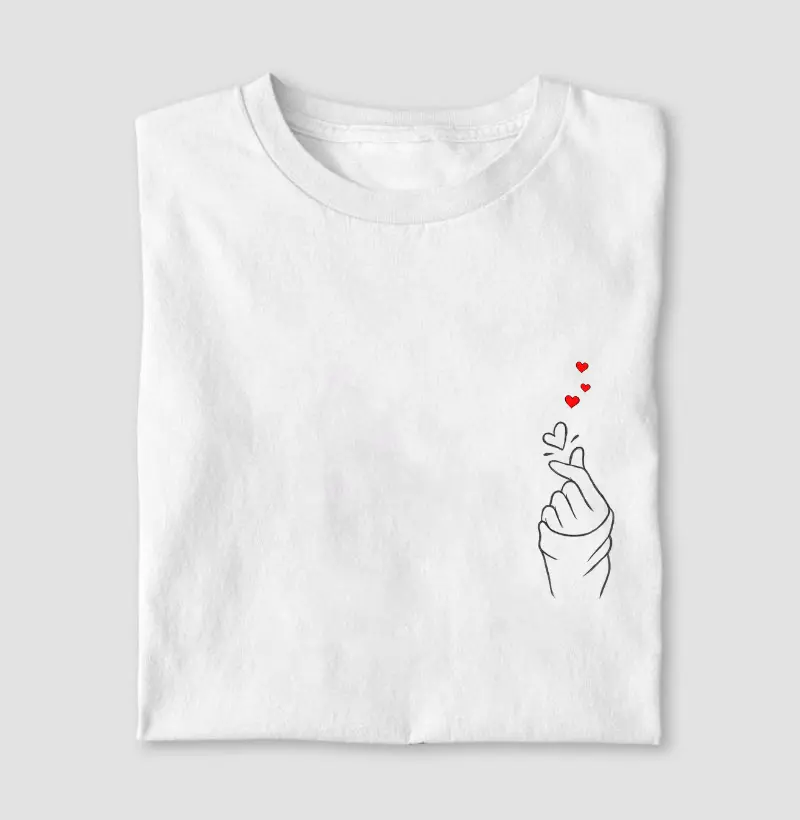 Minimalista Finger Heart - Black