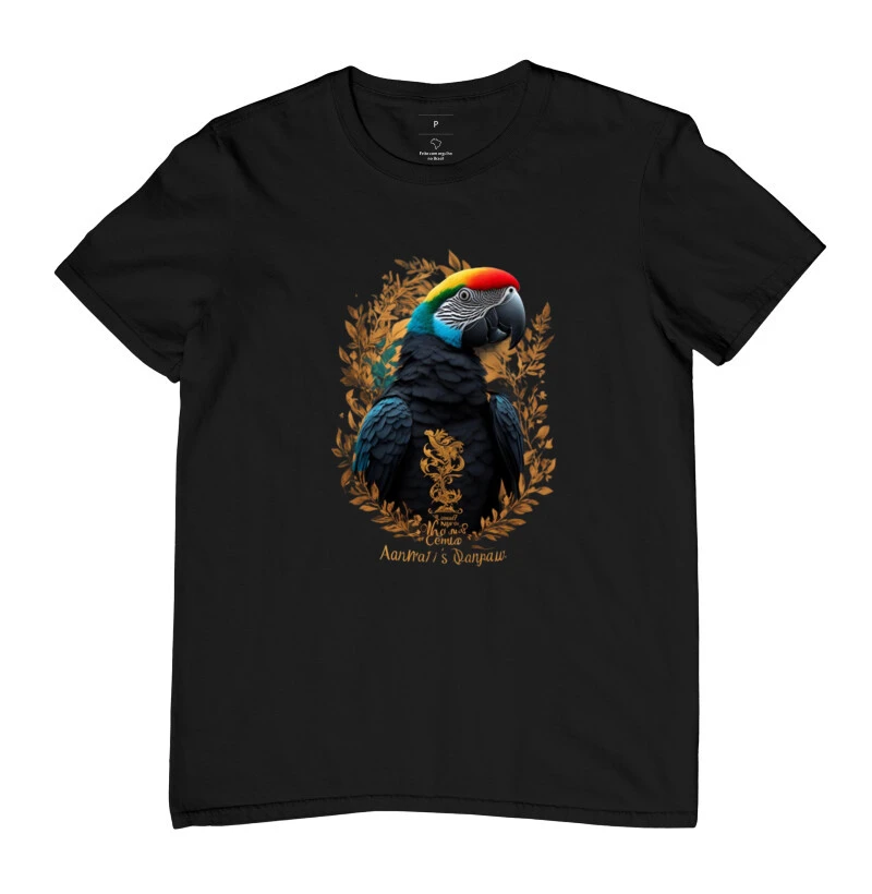 Camisa estampa de arara estilizada