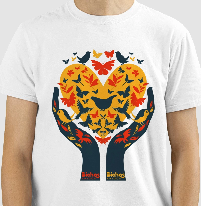 Camiseta Masculina Salvem os Animais