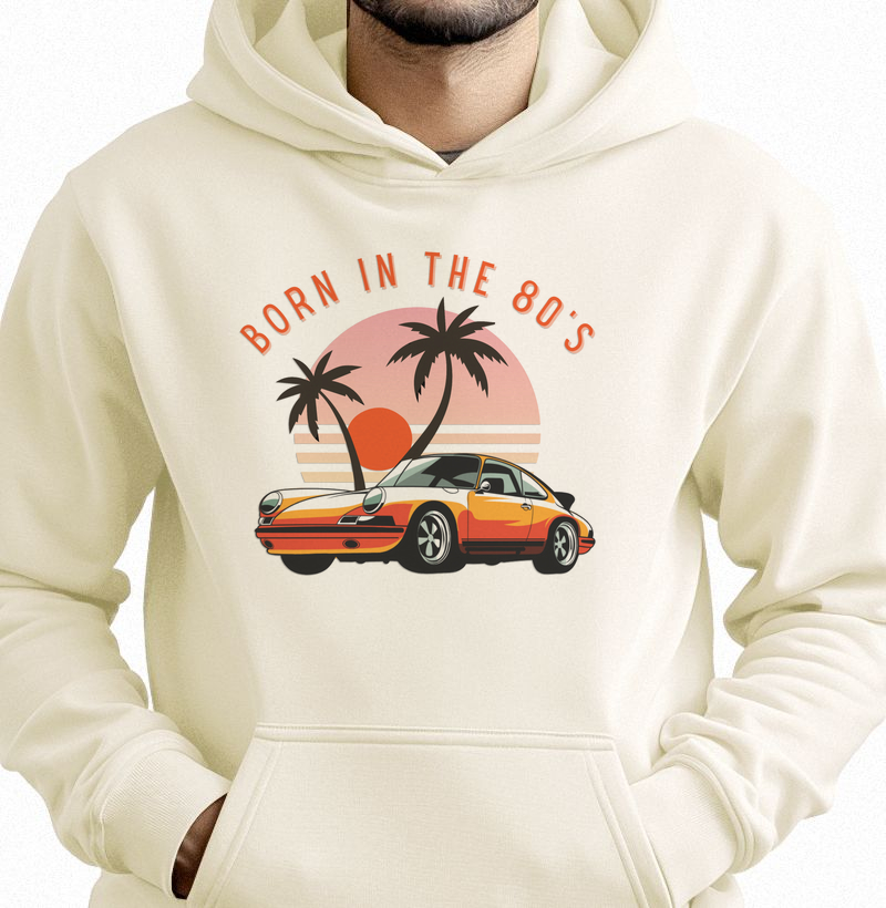 HONESTEE BORN IN THE 80s Hoodie