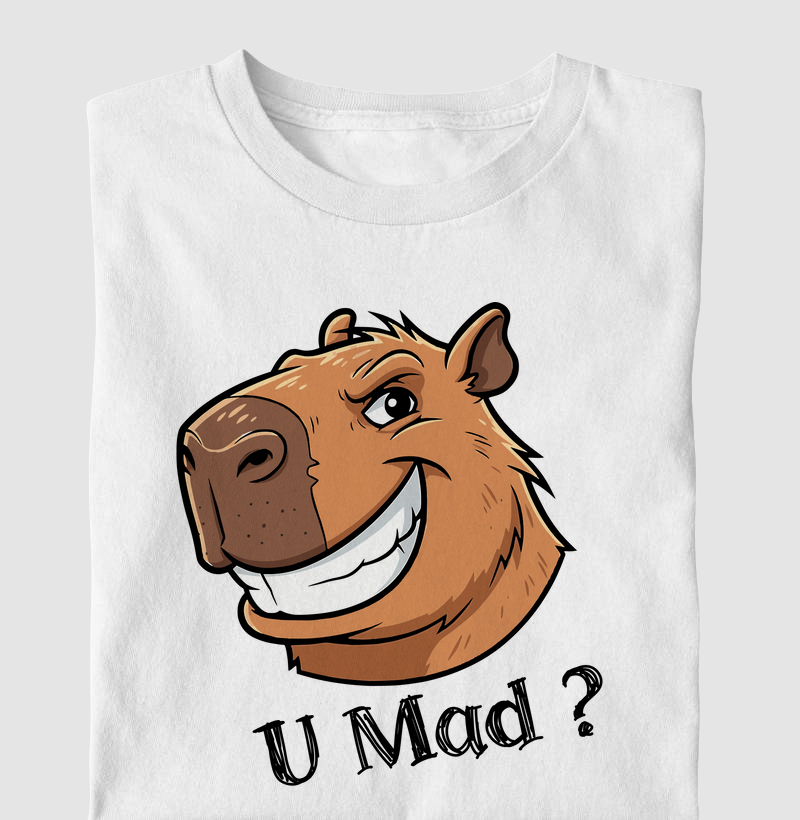 Meme U Mad - Capivara | Tee Kids