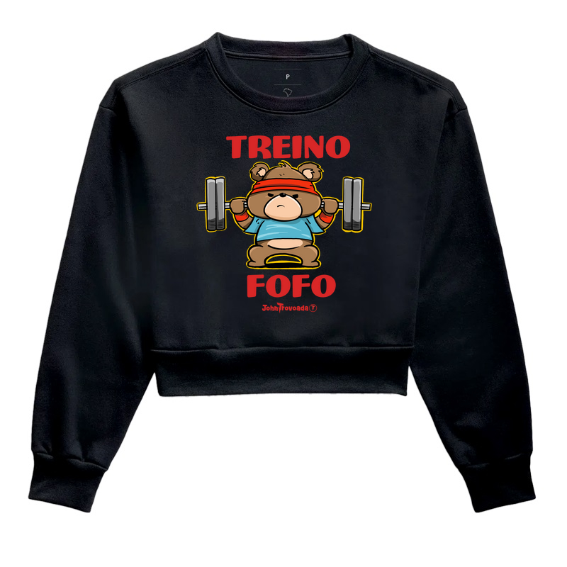 Cropped Moletom Treino Fofo